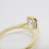 18ct Yellow Gold Emerald Cut Lab Grown Diamond Engagement Ring 1.52ct SKU 7712001