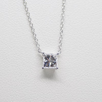 9ct White Gold Princess Cut Lab Grown Diamond Pendant 0.50ct SKU 7743841