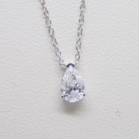 9ct White Gold Pear Cut Lab Grown Diamond Pendant 0.50ct SKU 7743843