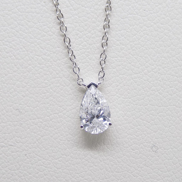 9ct White Gold Pear Cut Lab Grown Diamond Pendant 0.50ct SKU 7743843