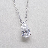 9ct White Gold Pear Cut Lab Grown Diamond Pendant 1.00ct SKU 7743847