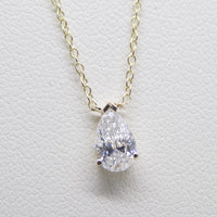 9ct Yellow Gold Pear Cut Lab Grown Diamond Pendant 0.50ct SKU 7743851