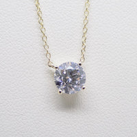 9ct Yellow Gold Round Brilliant Lab Grown Diamond Pendant 1.00ct SKU 7743852