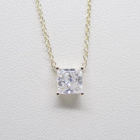 9ct Yellow Gold Princess Cut Lab Grown Diamond Pendant 1.00CT SKU 7743853