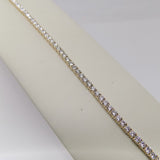 9ct Yellow Gold Talon Claw Round Brilliant Lab Grown Diamonds Bracelet 5.00CT SKU 7743880