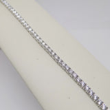 9ct White Gold Talon Claw Round Brilliant Lab Grown Diamonds Bracelet 7.00CT SKU 7743882