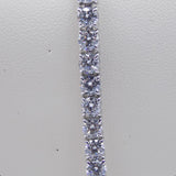 9ct White Gold Talon Claw Round Brilliant Lab Grown Diamonds Bracelet 10.00CT SKU 7743884