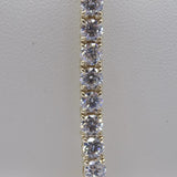 9ct Yellow Gold Talon Claw Round Brilliant Lab Grown Diamonds Bracelet 10.00CT SKU 7743885