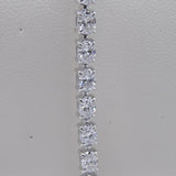 9ct White Gold Talon Claw Oval Lab Grown Diamonds Bracelet 7.00CT SKU 7743886