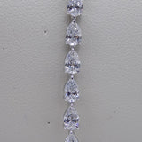 9ct White Gold  Pear Cut Lab Grown Diamonds Bracelet 7.00CT SKU 7743890