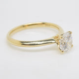 18ct Yellow Gold Lab Grown Round Brilliant Diamond Solitaire Engagement Ring 1.00CT SKU 7707044