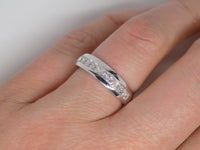 18ct White Gold Princess Cut Channel Set Diamonds Wedding/Eternity Ring 0.75ct SKU 8802039