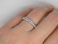 18ct White Gold Channel Set Round Brilliant Diamonds Wedding/Eternity Ring 1.05ct SKU 8802038