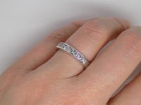 18ct White Gold Round Brilliant Channel Set Diamonds Wedding/Eternity Ring 0.75ct SKU 8802037