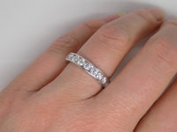 18ct White Gold Channel Set Round Brilliant Diamonds Wedding/Eternity Ring 1.00ct SKU 8802036