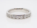 18ct White Gold Channel Set Round Brilliant Diamonds Wedding/Eternity Ring 1.00ct SKU 8802036