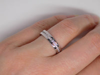 9ct White Gold Round Brilliant Diamonds Channel Set Wedding/Eternity Ring 0.27ct SKU 4501099