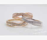 Diamond Round & Baguette Natural Diamonds Shaped Wedding/Eternity Ring 0.25ct SKU 4501126