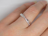 9ct White Gold Pave Diamonds Fancy Wedding/Eternity Ring 0.09ct SKU 4501193