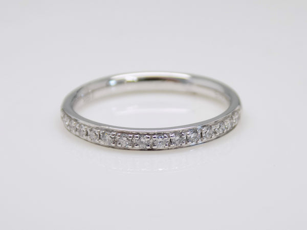 9ct White Gold Round Brilliant Claw Set Diamond Channel Wedding/Eternity Ring 0.20ct SKU 4502028