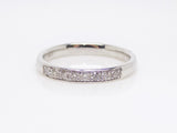 9ct White Gold Round Brilliant Claw Set Diamond Channel Wedding/Eternity Ring 0.14ct SKU 4502029