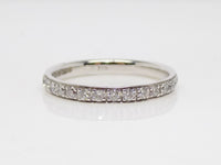 9ct White Gold Pave Diamonds Channel Set Full Eternity/Wedding Ring 0.59ct SKU 4504002