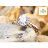 Platinum Round Brilliant Diamond Solitaire Engagement Ring 1.01ct SKU 6401009