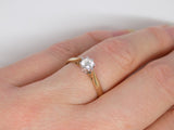 9ct Yellow Gold Diamond Solitaire Engagement Ring 0.33ct SKU 8803099