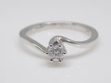 9ct White Gold Diamond Solitaire Engagement Ring 0.21ct SKU 8803101