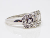 Baguette and Round Diamond Engagement Ring 0.50ct SKU 6109013