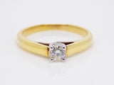 18ct Yellow Gold Round Brilliant Solitaire Diamond Engagement Ring 0.25ct SKU 8803065