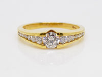 18ct Yellow Gold Round Brilliant Channel Set Diamonds Engagement Ring 0.50ct SKU 8802013
