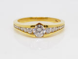 18ct Yellow Gold Round Brilliant Channel Set Diamonds Engagement Ring 0.50ct SKU 8802013