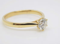18ct Round Brilliant Diamond Solitaire Engagement Ring 0.54ct SKU 6201025
