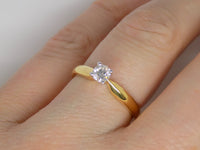 18ct Yellow Gold Round Brilliant Diamond Solitaire Engagement Ring 0.25ct SKU 8803083