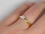 18ct Yellow Gold Round Brilliant Diamond Solitaire Engagement Ring 0.25ct SKU 8803155