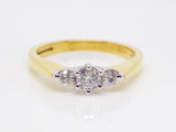 18ct Yellow Gold 3 Round Brilliant Diamonds Engagement Ring 0.33ct SKU 8803121