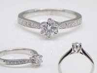 18ct White Gold Round Brilliant Diamond Engagement Ring 0.50ct SKU 8802007