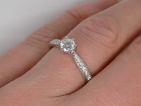 18ct White Gold Round Brilliant Diamond Engagement Ring 0.50ct SKU 8802007