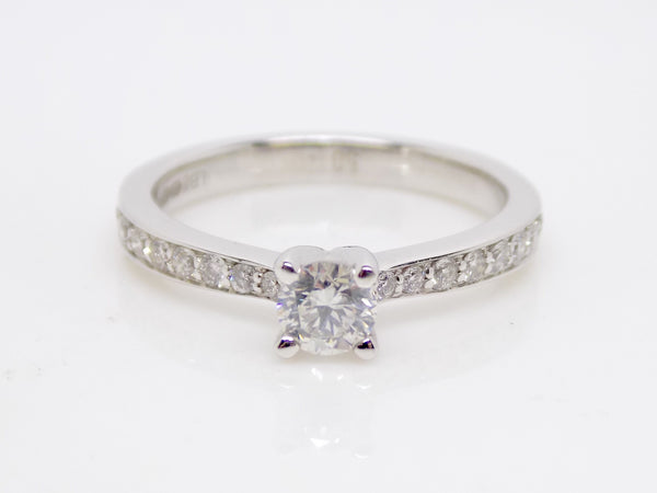18ct White Gold Round Brilliant Diamond Engagement Ring 0.50ct SKU 8802056