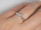18ct White Gold Princess Cut Diamond Solitaire Engagement Ring 0.40ct SKU 8803031
