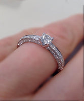 18ct White Gold Round Brilliant Diamond Engagement Ring 0.69ct SKU 8802070