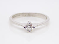 18ct White Gold Round Brilliant Diamond Solitaire Engagement Ring 0.25ct SKU 8803106