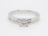 18ct White Gold Princess Cut Diamond Engagement Ring 0.61ct SKU 8802109