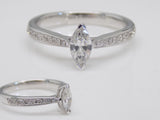 18ct White Gold Marquise Diamond Engagement Ring 0.47ct SKU 8802060