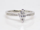 18ct White Gold Marquise Cut Diamond Engagement Ring 0.60ct SKU 6301052