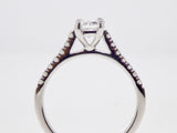 18ct White Gold Emerald Cut Diamond Engagement Ring 0.91ct SKU 6301054