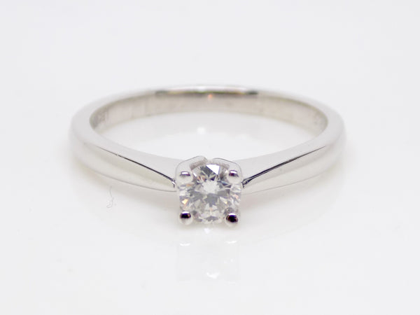 18ct White Gold Round Brilliant Solitaire Diamond  Engagement Ring 0.25ct SKU 8803104