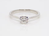 18ct White Gold Princess Cut Diamond Solitaire Engagement Ring 0.30ct SKU 8803026