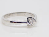 18ct White Gold Round Brilliant Diamond Solitaire Engagement Ring 0.25ct SKU 8803045